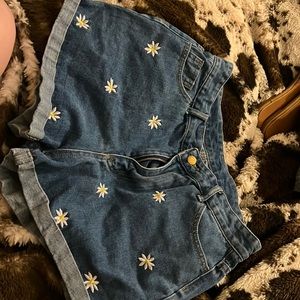 Shein shorts with flowers